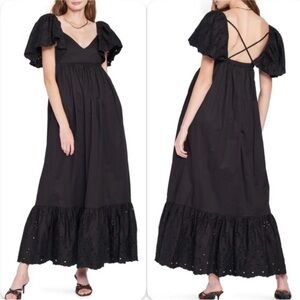 En Saison Barnette Eyelet Maxi Dress
